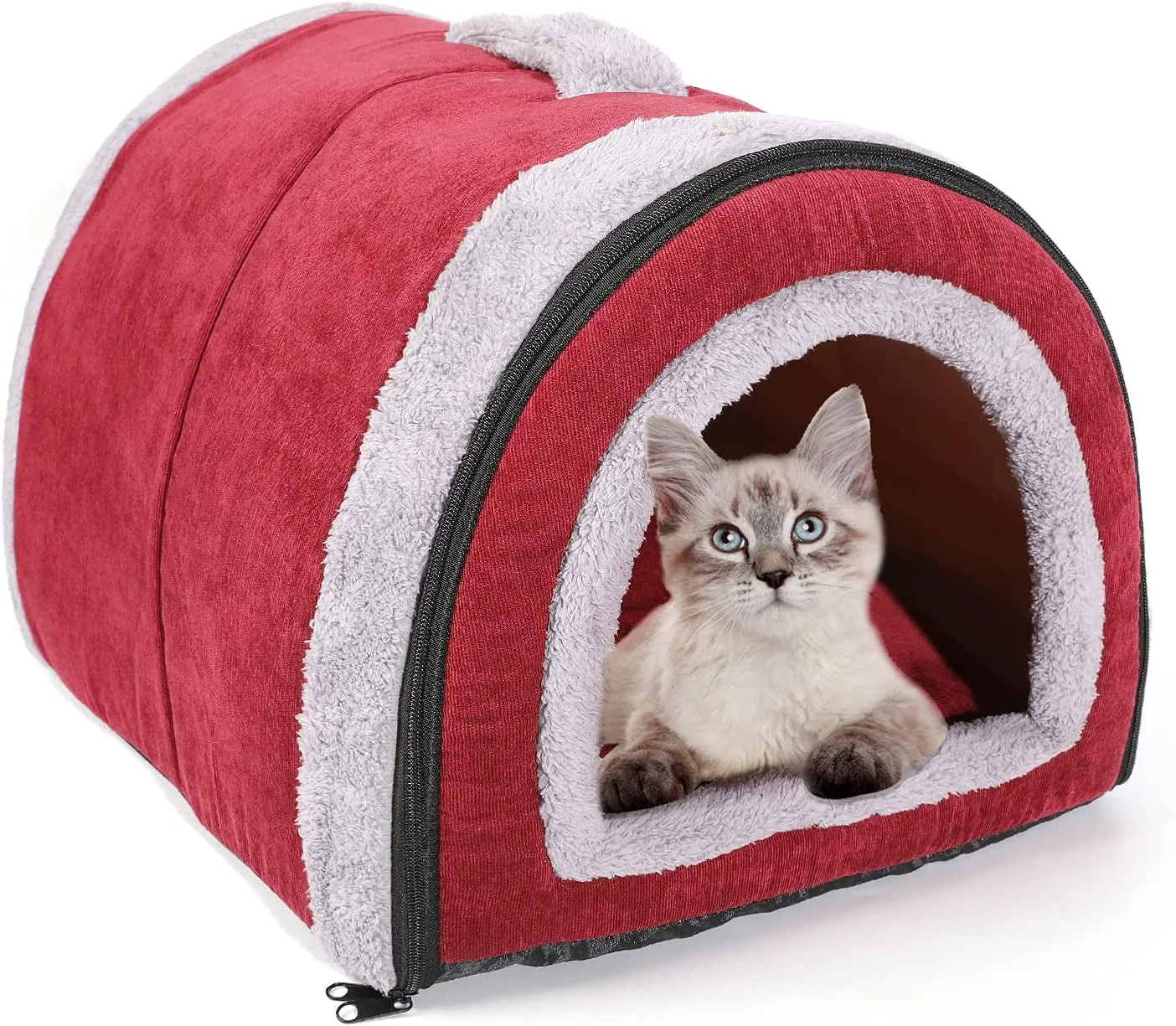 2-In-1 Pet Rainbow Striped House