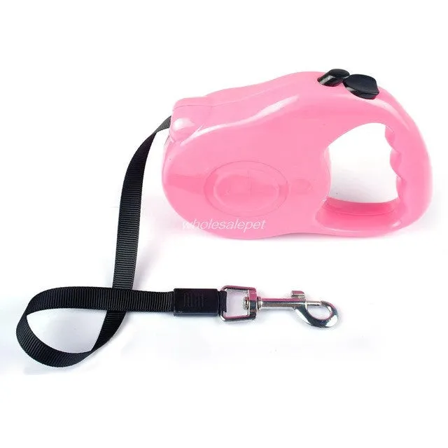 3M 5M Retractable Dog Leash Extending Puppy Walking Leads