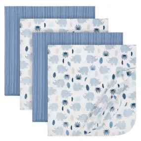 4-Pack Blue Rhino Baby Boys Receiving Blankets