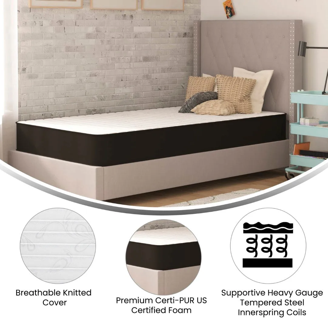 8" Hybrid Twin Mattress in a Box - CertiPUR-US Foam & Innerspring - Ideal for All Sleep Positions