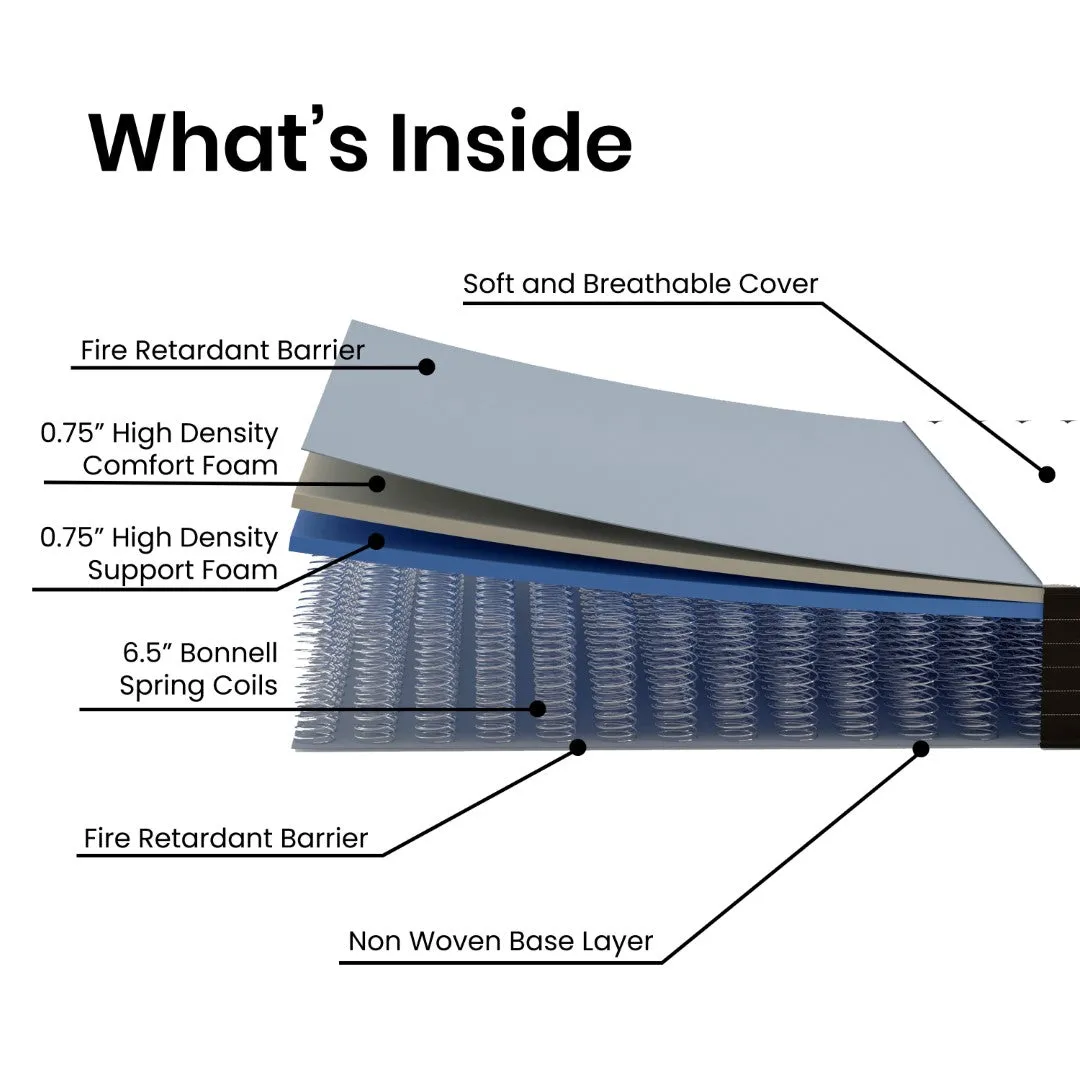 8" Hybrid Twin Mattress in a Box - CertiPUR-US Foam & Innerspring - Ideal for All Sleep Positions