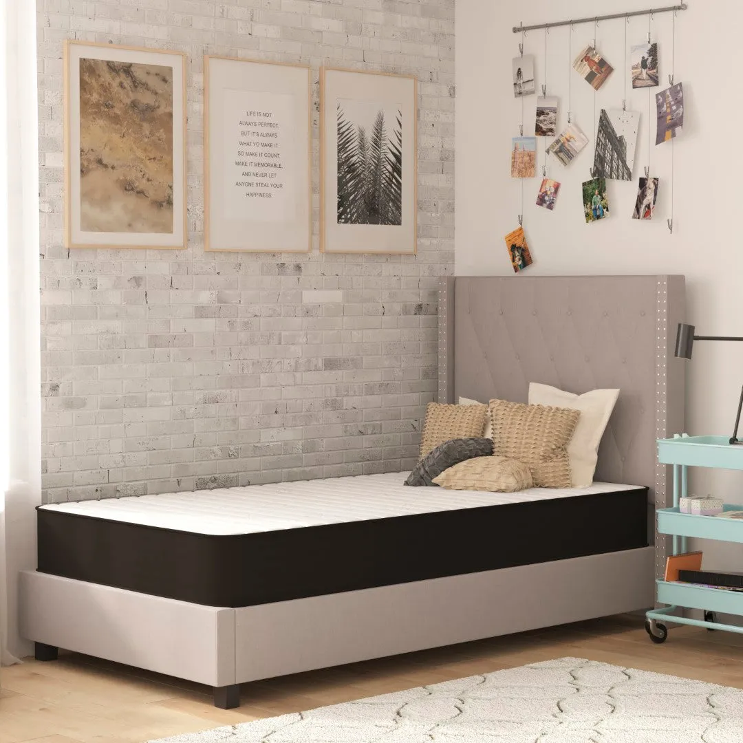 8" Hybrid Twin Mattress in a Box - CertiPUR-US Foam & Innerspring - Ideal for All Sleep Positions