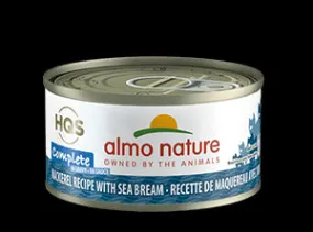 Almo Nature Complete Mackerel Recipe w/ Sea Bream Wet Cat Food 2.47oz