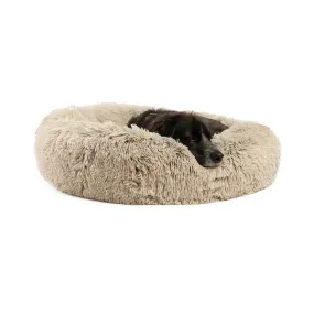 Best Friends by Sheri Calming Shag Vegan Fur Donut Cuddler Taupe - 30"x30" - Medium