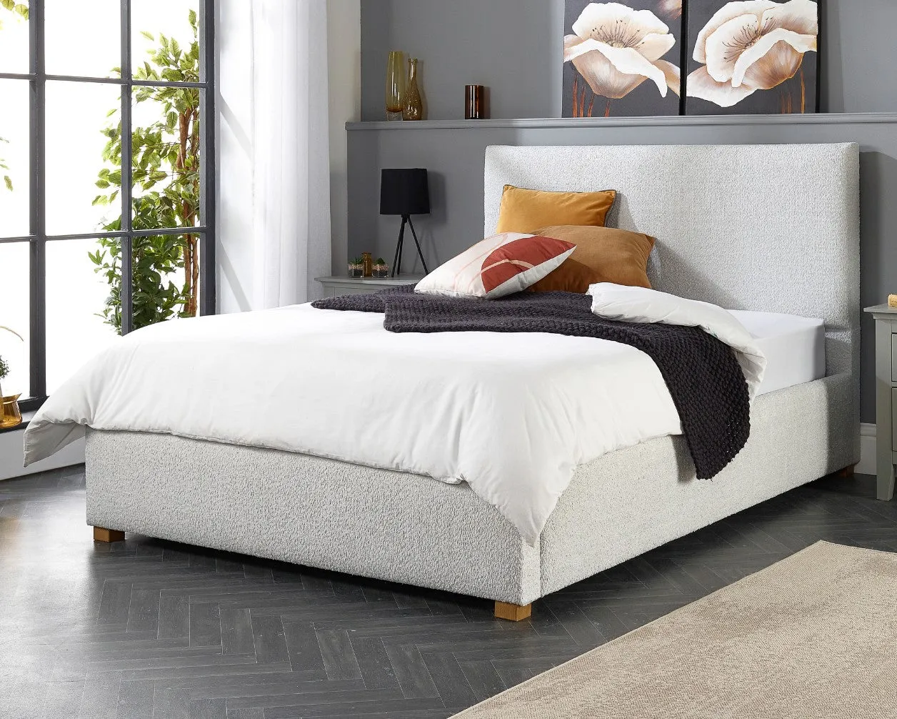 Better Peterborough Bouclé Ottoman Bed