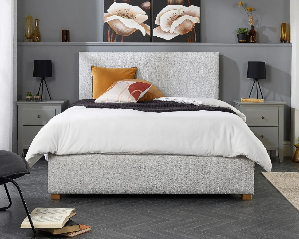 Better Peterborough Bouclé Ottoman Bed