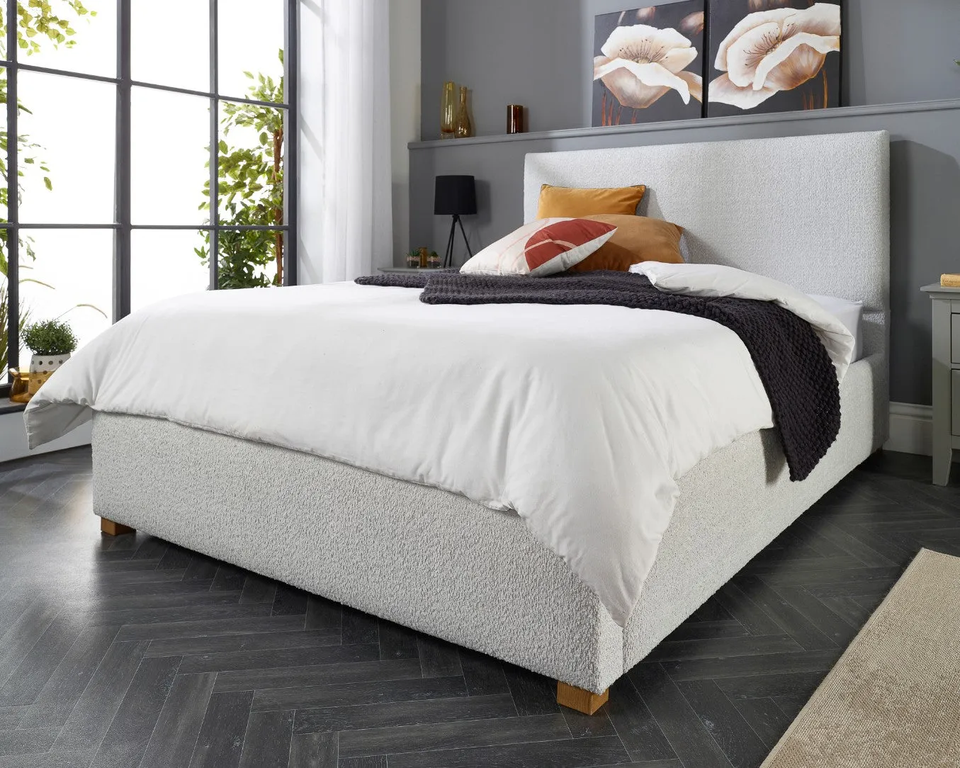 Better Peterborough Bouclé Ottoman Bed