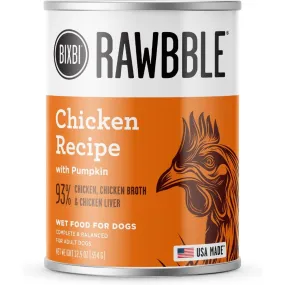 Bixbi Rawbble Chicken Pate Wet Dog Food 12.5oz