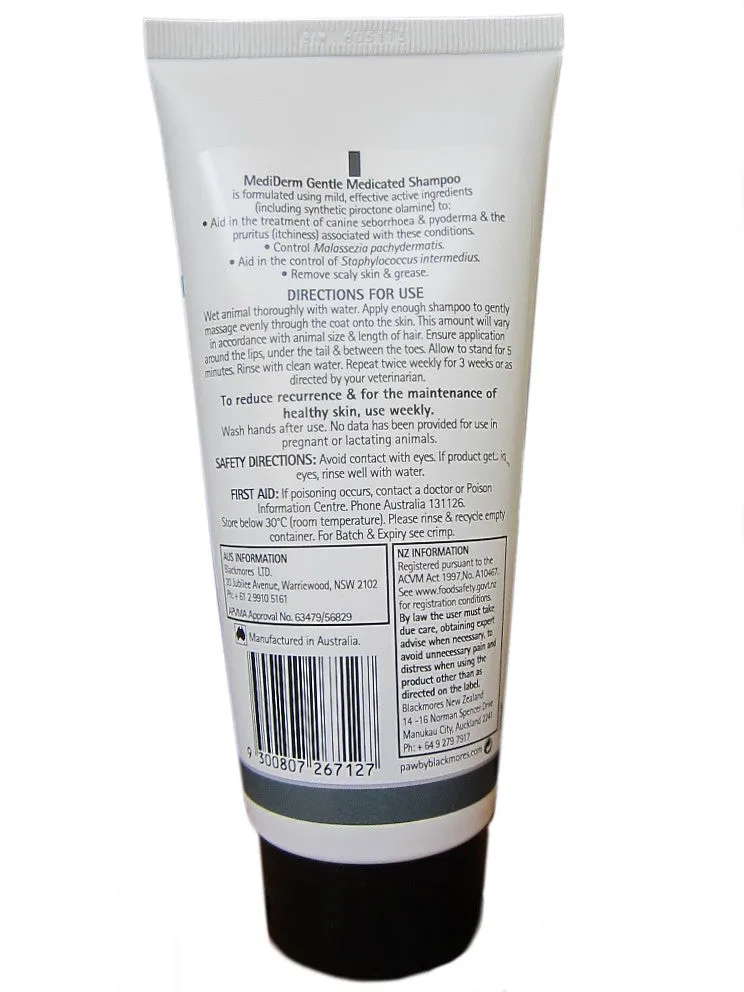 Blackmores PAW Mediderm Gentle Medicated Shampoo 200ml