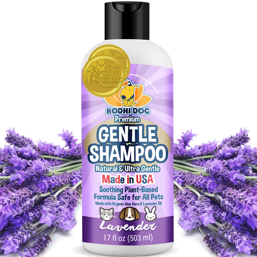 Bodhi Dog Premium Gentle Shampoo | Soothing & Ultra Gentle Puppy Shampoo | Aloe Vera and Lavender Oil | Natural Moisturizing Pet Wash for Puppies, Dogs and Cats | Made in USA (Lavender)