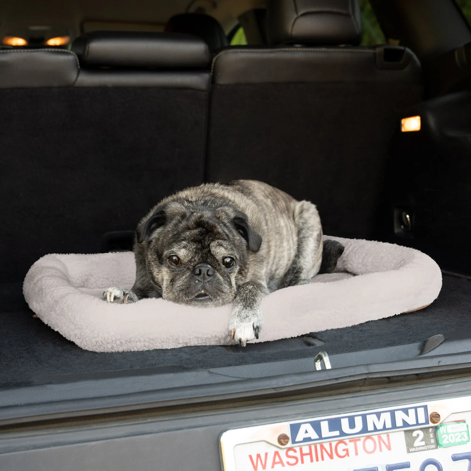 Bolster Bed for Kennels & Crates - Faux Lambswool