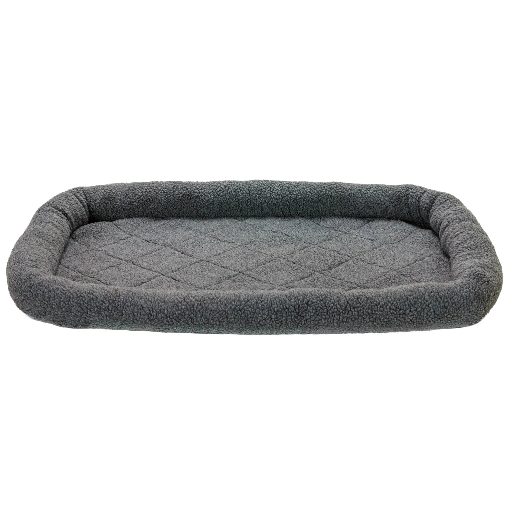 Bolster Bed for Kennels & Crates - Faux Lambswool