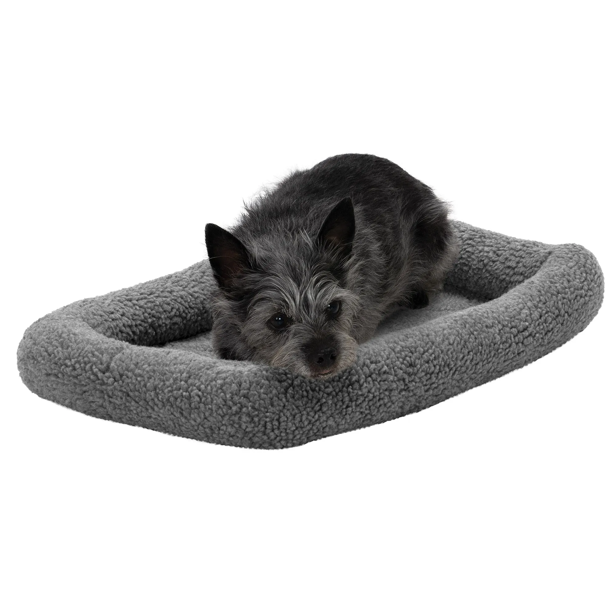 Bolster Bed for Kennels & Crates - Faux Lambswool