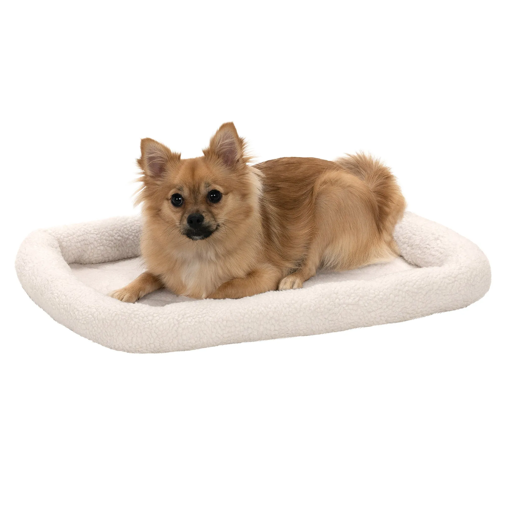 Bolster Bed for Kennels & Crates - Faux Lambswool