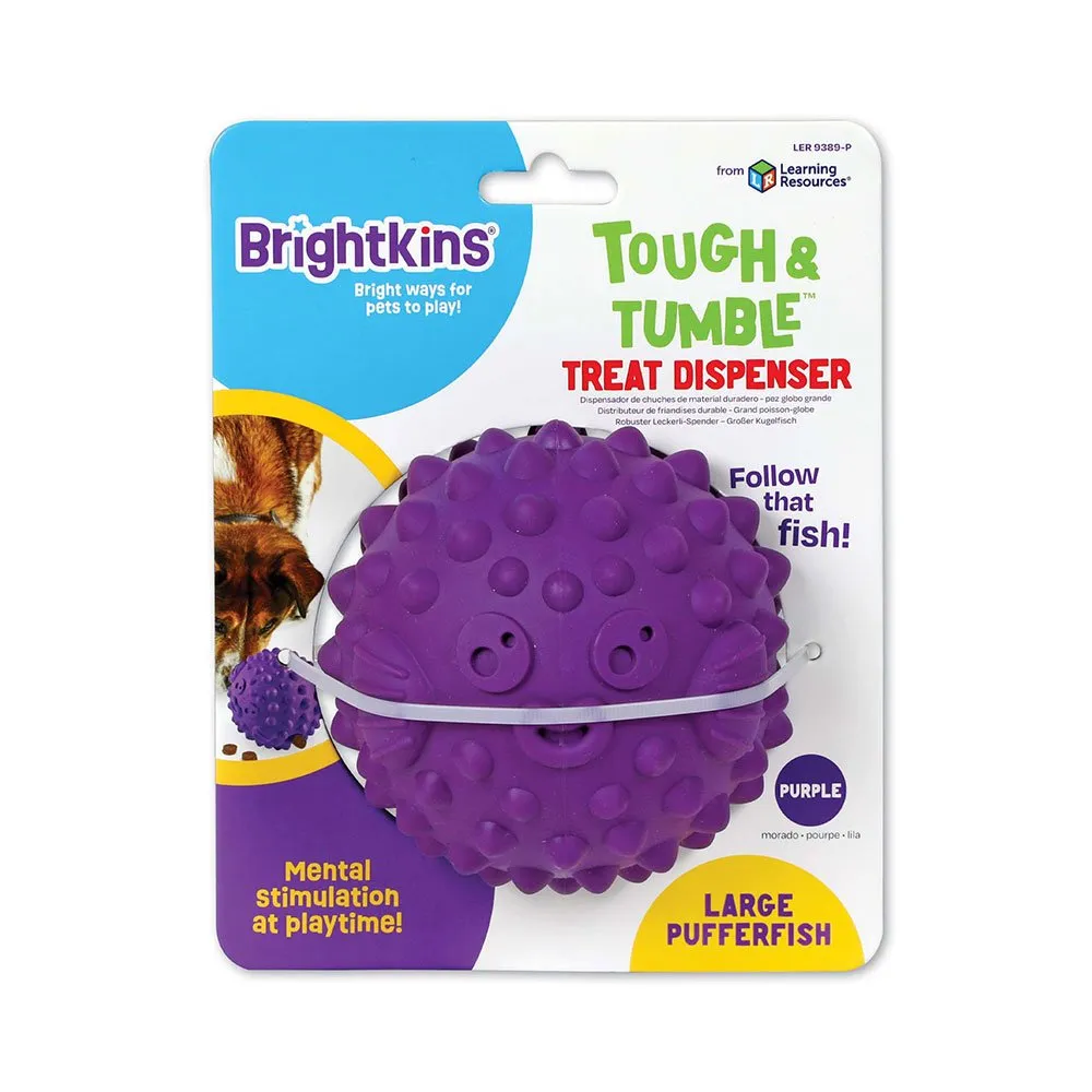 Brightkins Dog Large Pufferfish Treat Dispenser