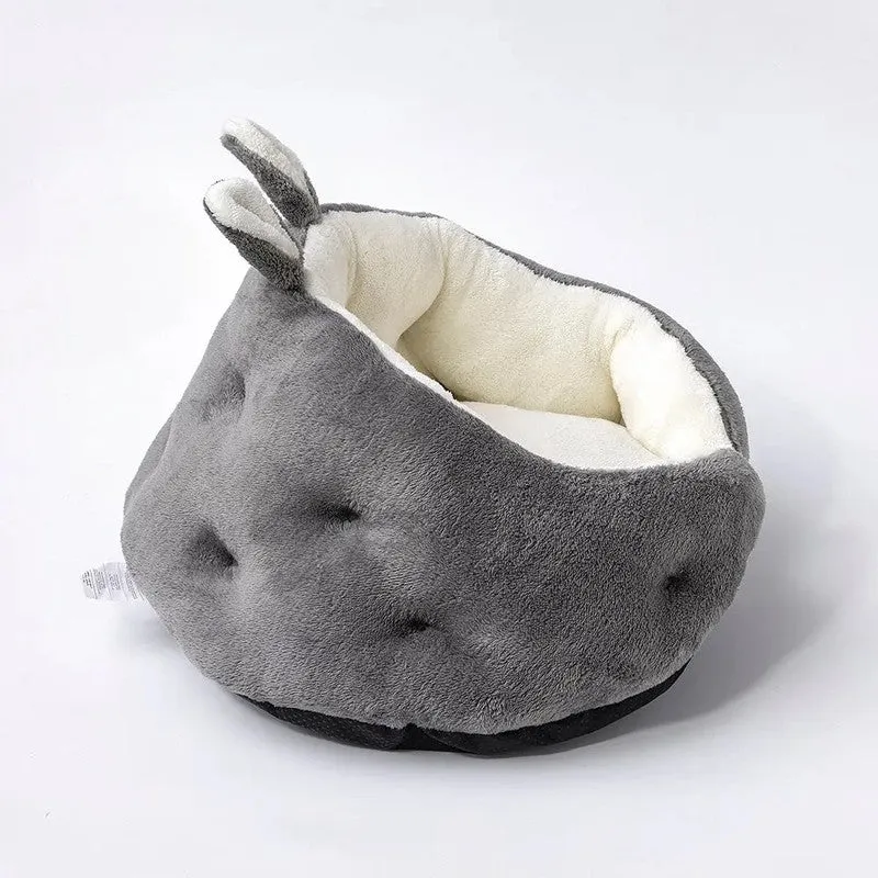 Bunny Ear Design Pet Bed – Plush & Cozy