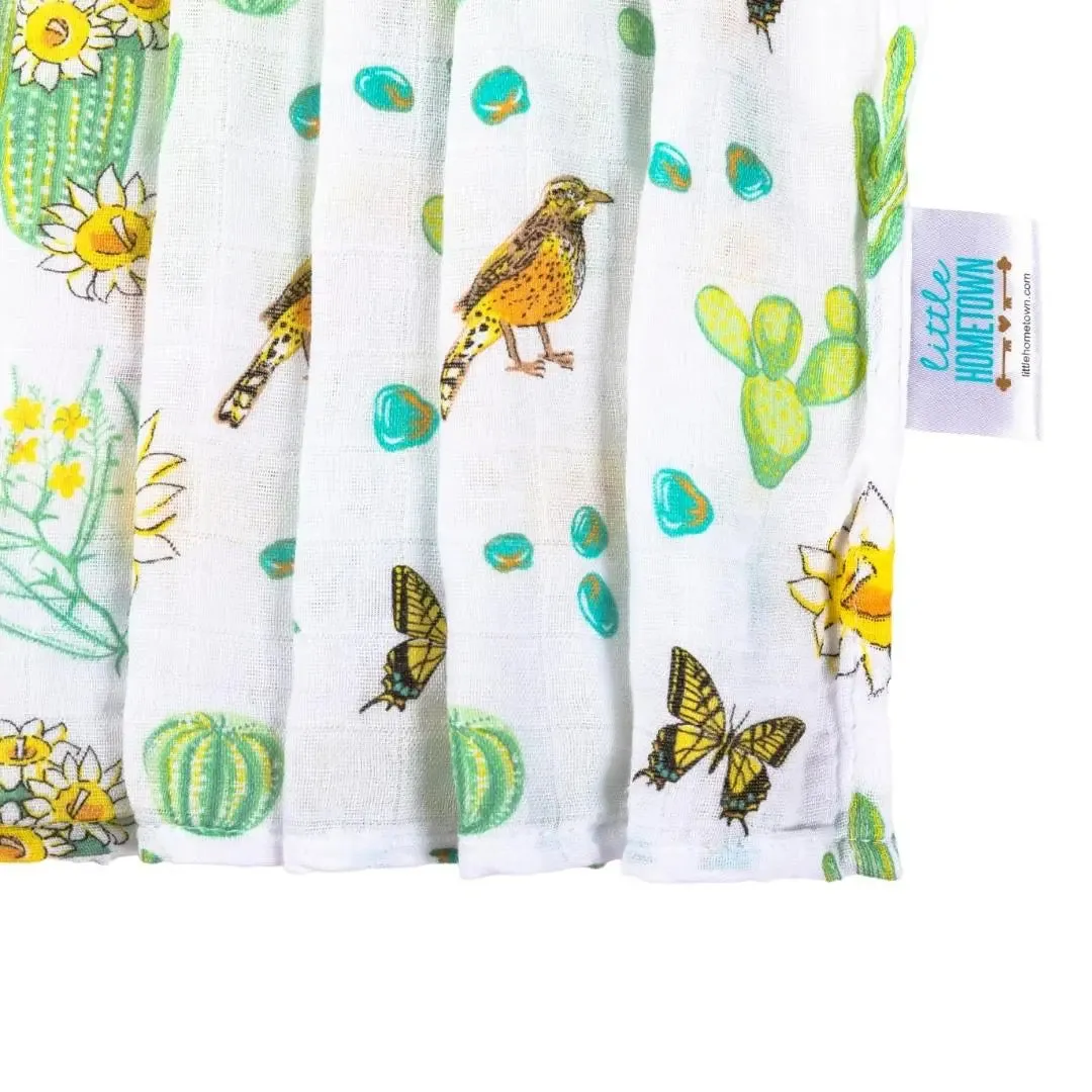 Cactus Blossom Baby Swaddle Blanket (Unisex)