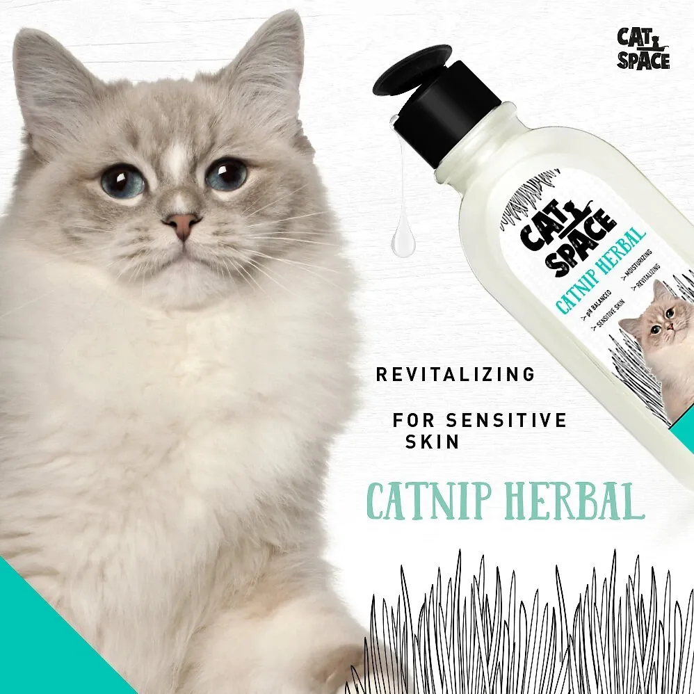 Cat Space Catnip Herbal Shampoo - 295ml