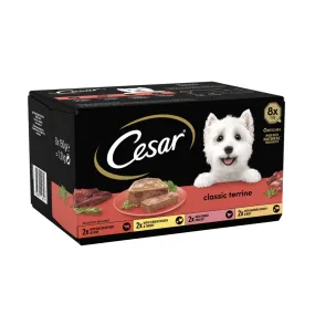 Cesar | Wet Dog Food Foil Selection | Classic Terrine - 8 x 150g