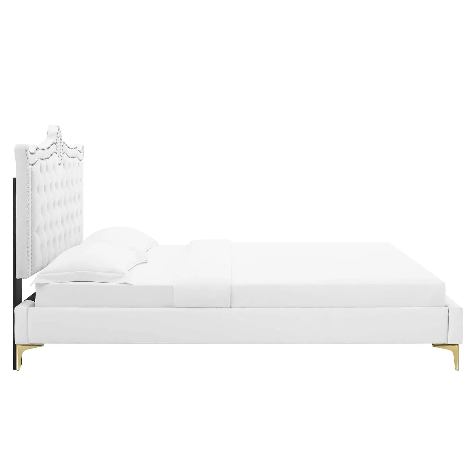 Clara Performance Velvet Queen Platform Bed By Modway - MOD-6592