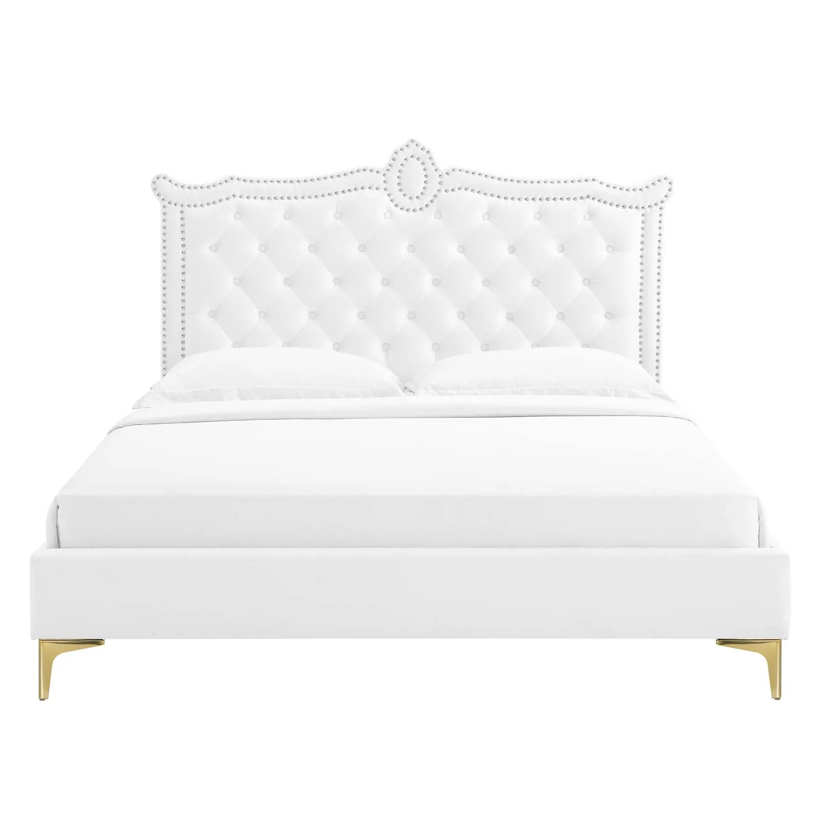 Clara Performance Velvet Queen Platform Bed By Modway - MOD-6592