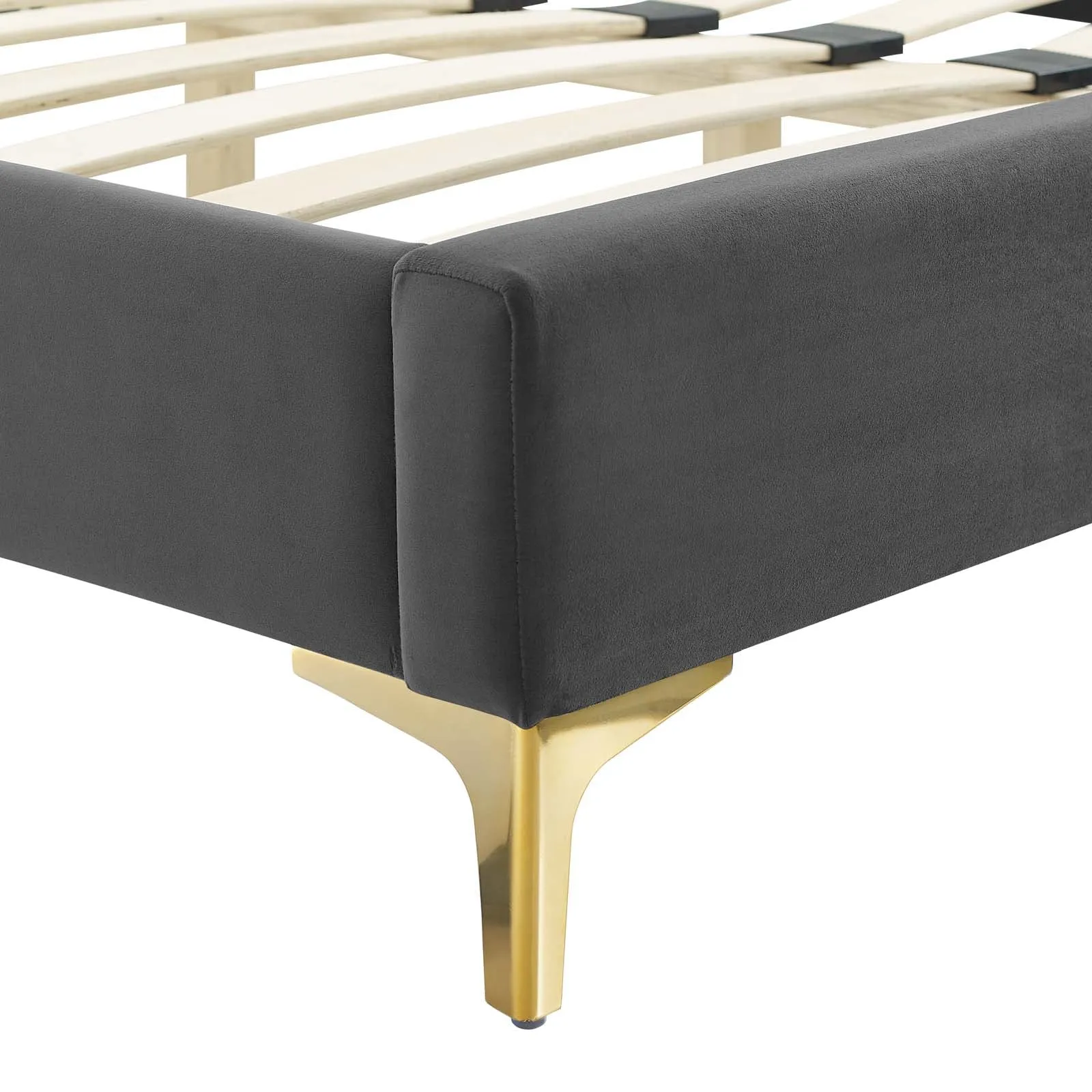 Clara Performance Velvet Queen Platform Bed By Modway - MOD-6592