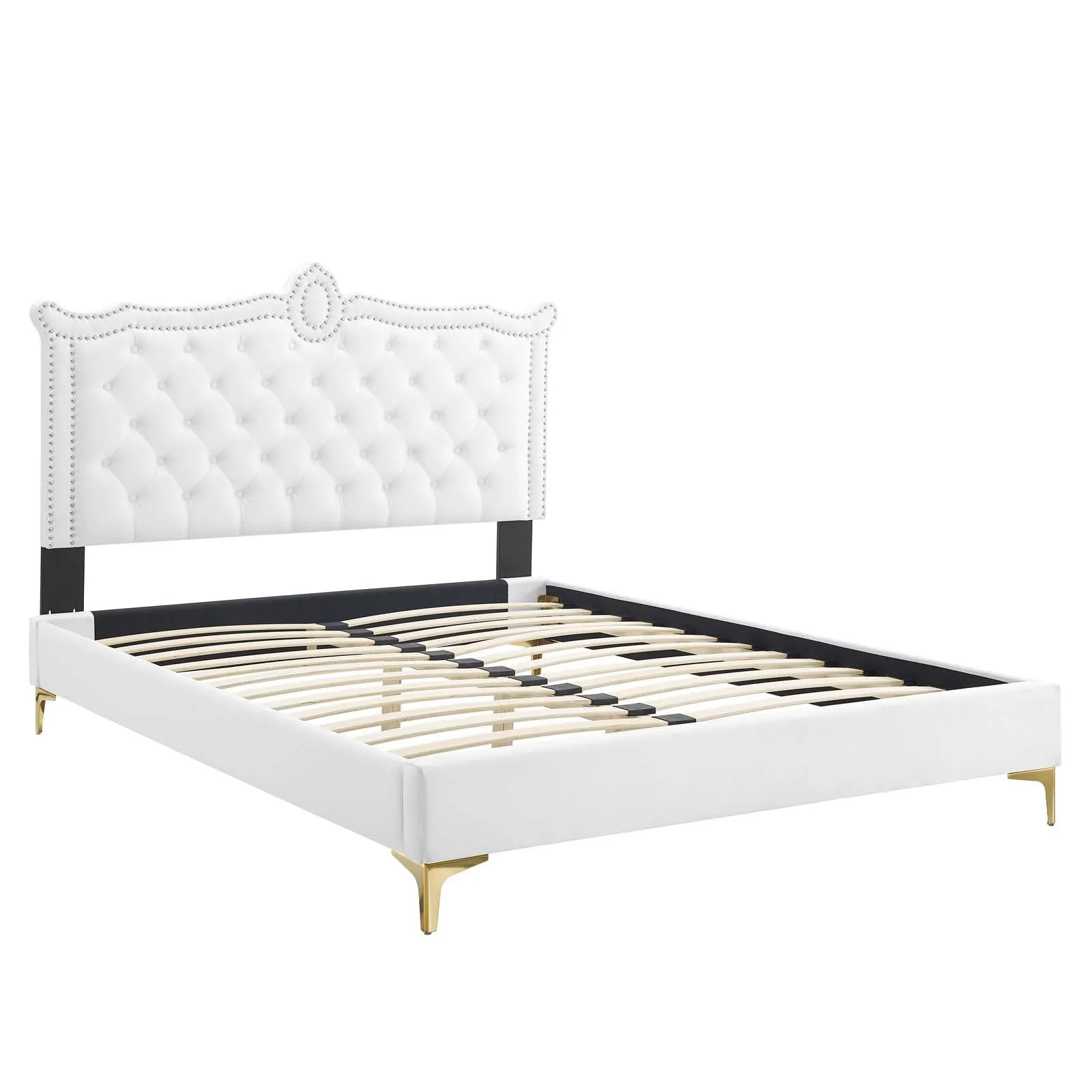 Clara Performance Velvet Queen Platform Bed By Modway - MOD-6592