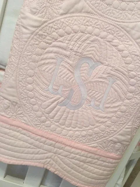 Classic Quilted Personalized Baby Blanket