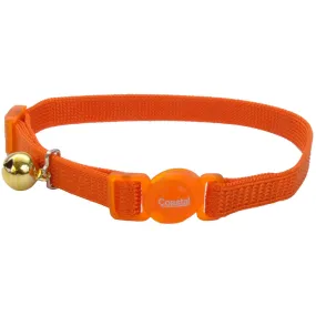 Coastal Safe Cat Adjustable Breakaway Cat Collar, Sunset Orange