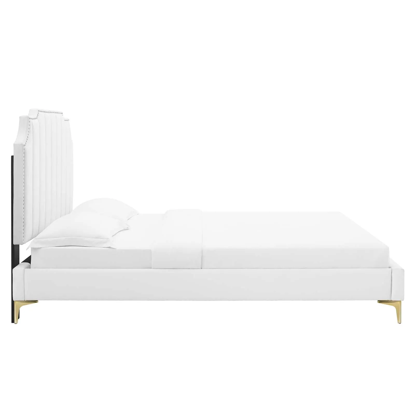 Colette Queen Performance Velvet Platform Bed By Modway - MOD-6583