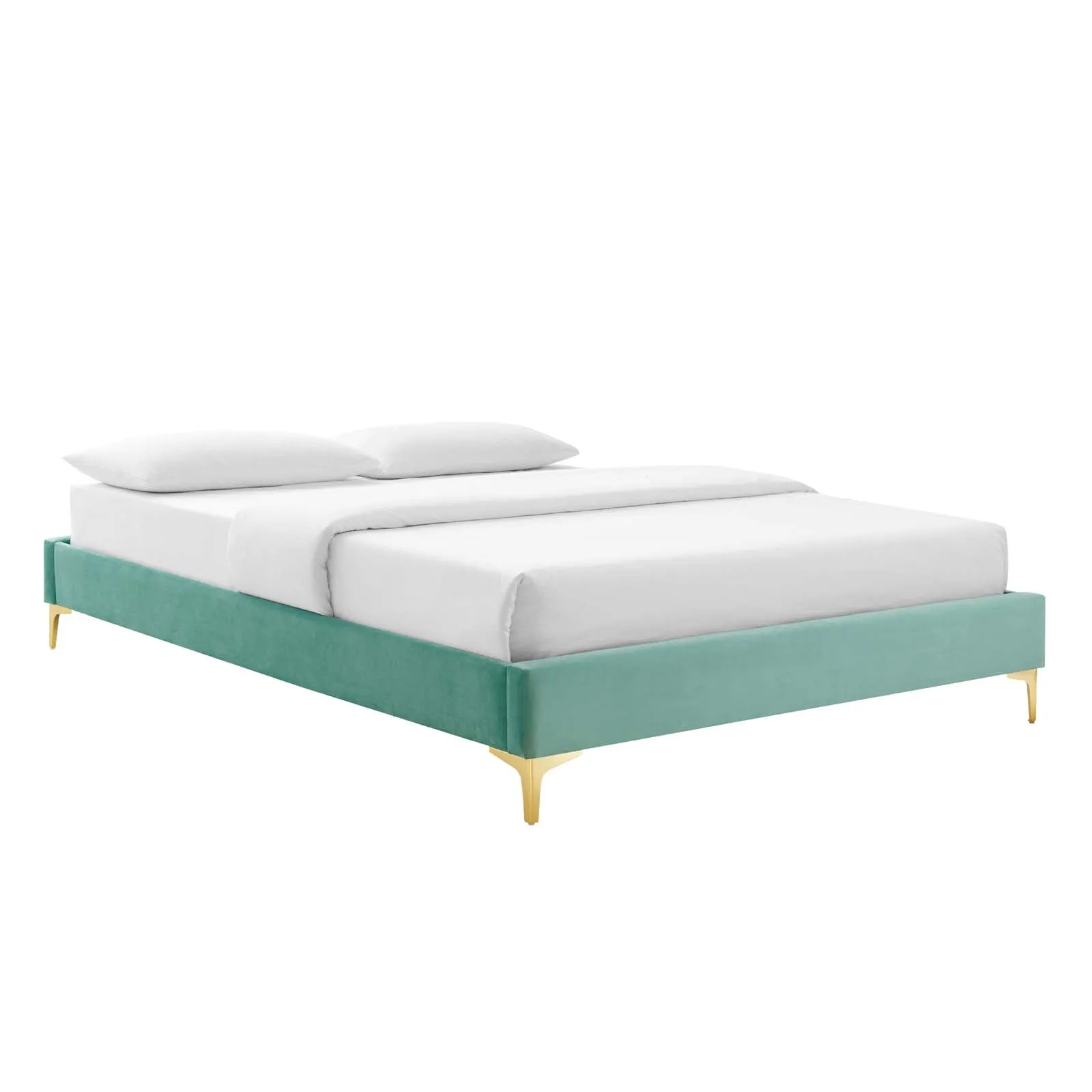 Colette Queen Performance Velvet Platform Bed By Modway - MOD-6583