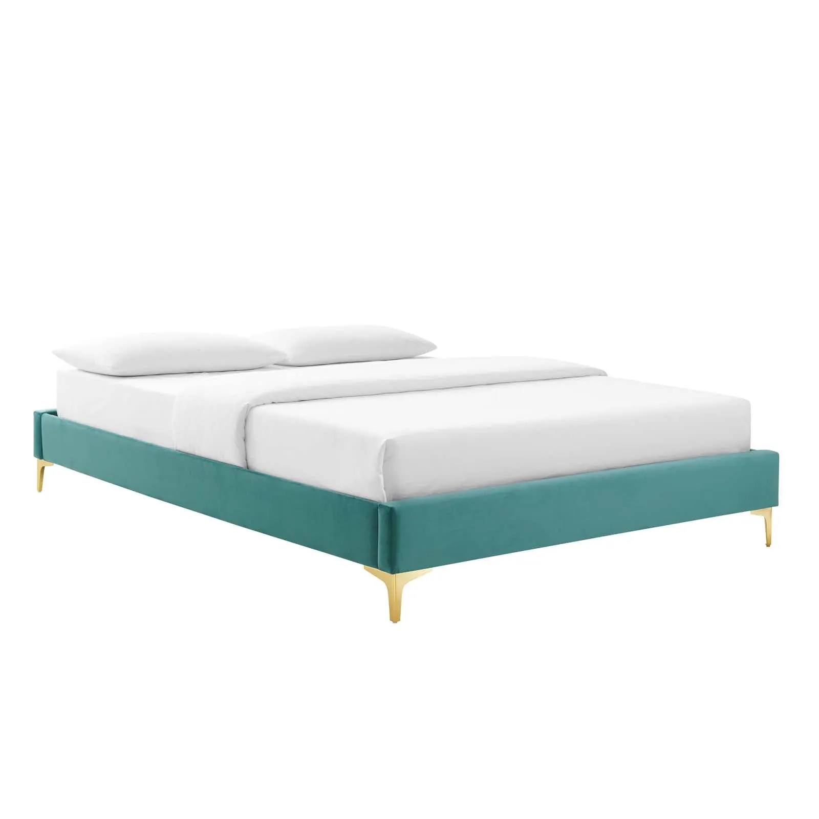 Colette Queen Performance Velvet Platform Bed By Modway - MOD-6583