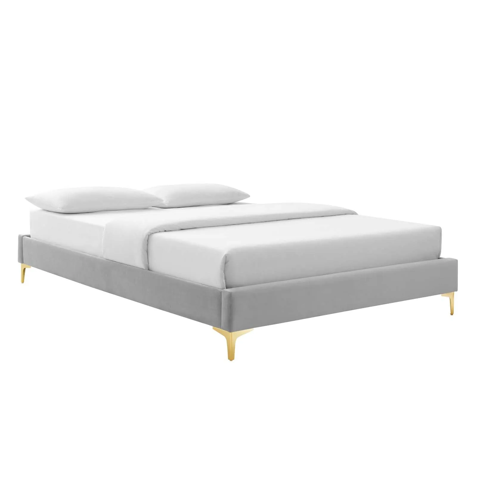 Colette Queen Performance Velvet Platform Bed By Modway - MOD-6583