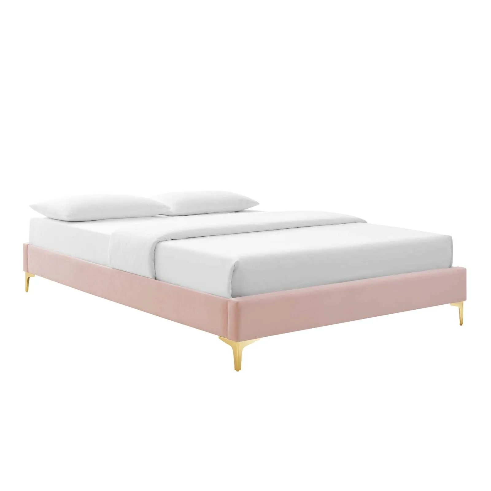 Colette Queen Performance Velvet Platform Bed By Modway - MOD-6583