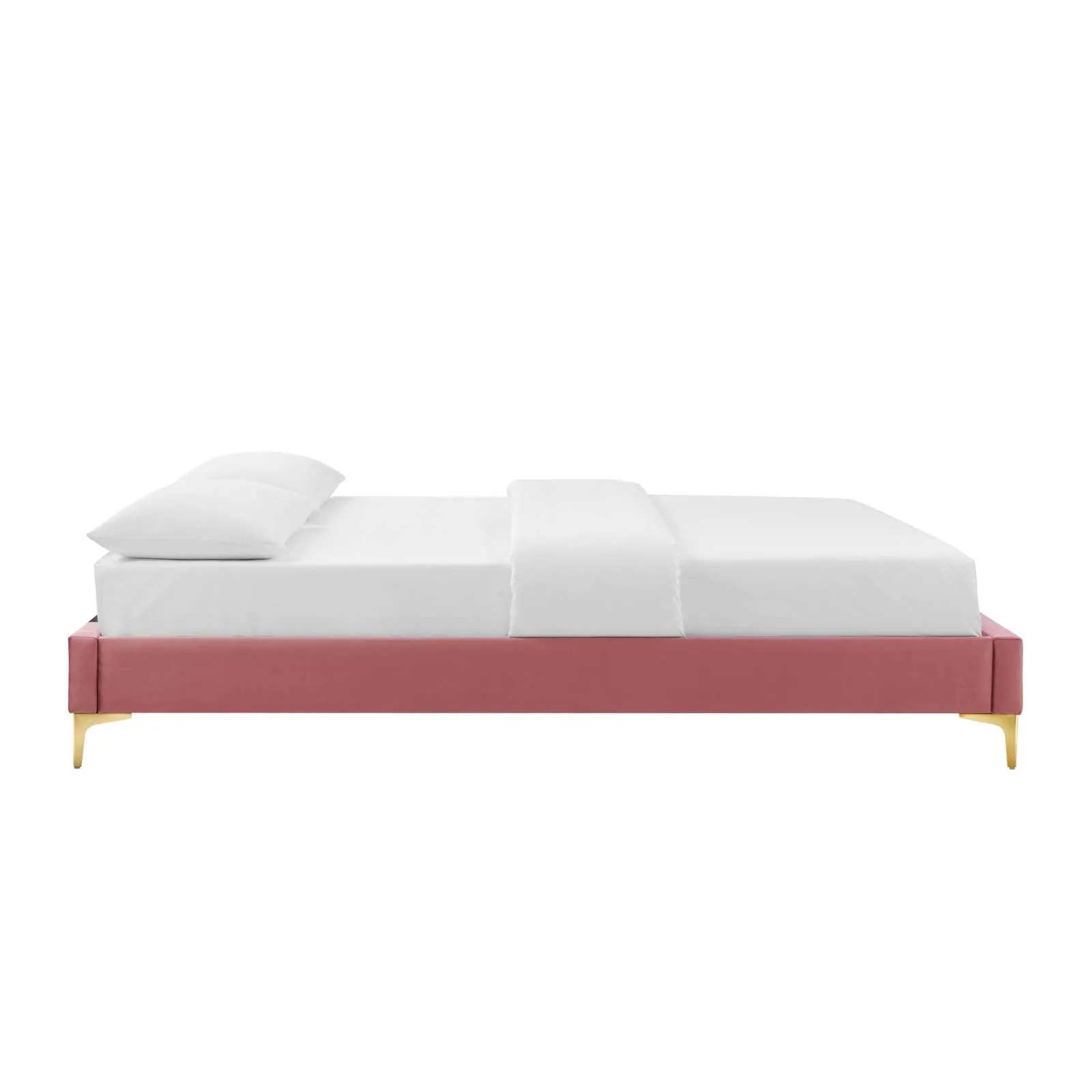 Colette Queen Performance Velvet Platform Bed By Modway - MOD-6583