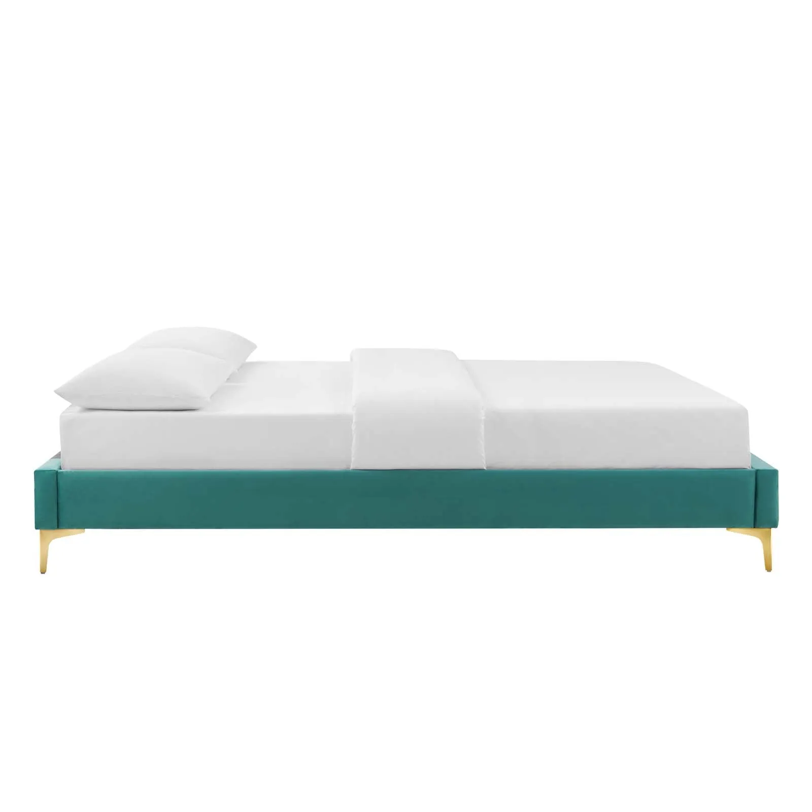 Colette Queen Performance Velvet Platform Bed By Modway - MOD-6583