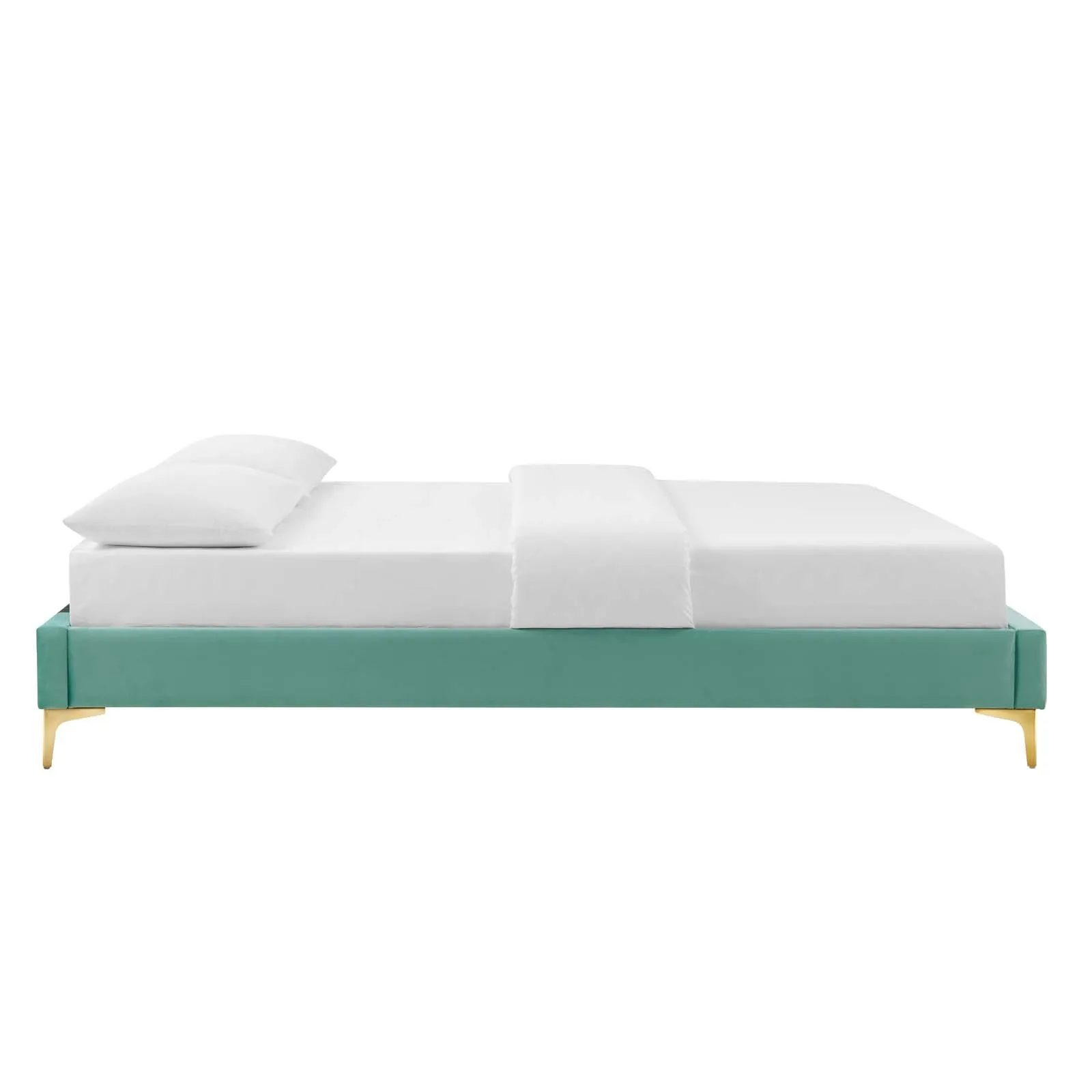 Colette Queen Performance Velvet Platform Bed By Modway - MOD-6583