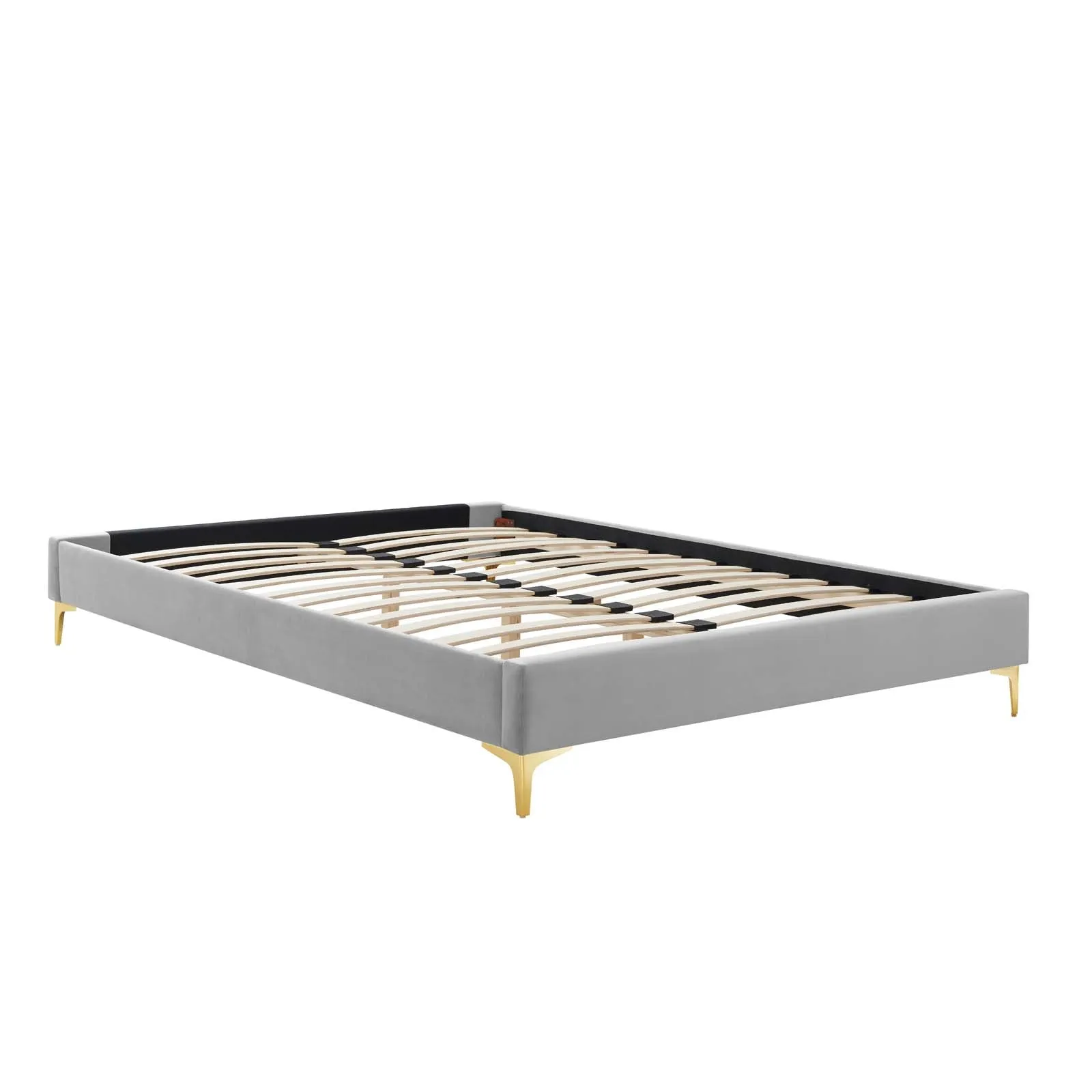 Colette Queen Performance Velvet Platform Bed By Modway - MOD-6583