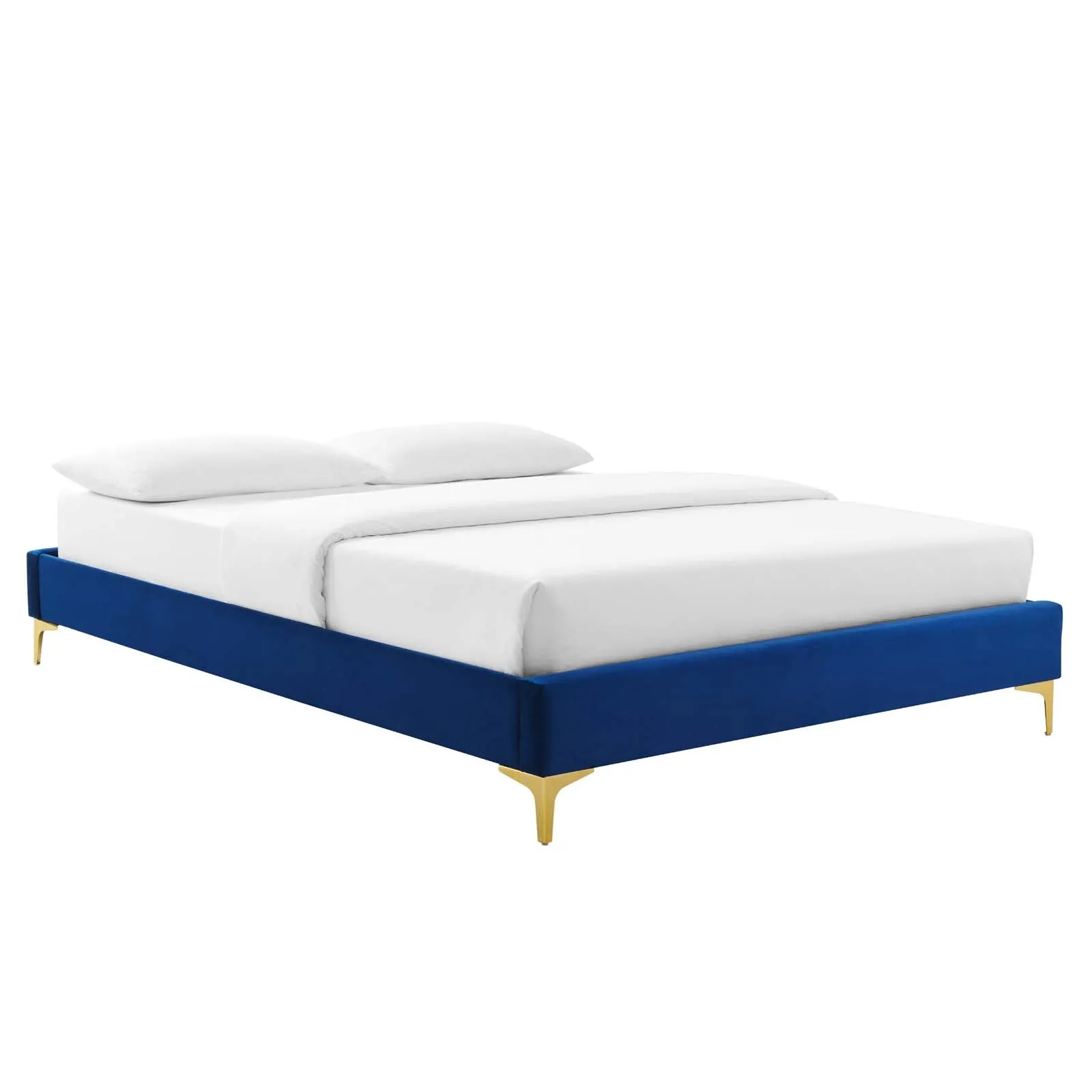 Colette Queen Performance Velvet Platform Bed By Modway - MOD-6583