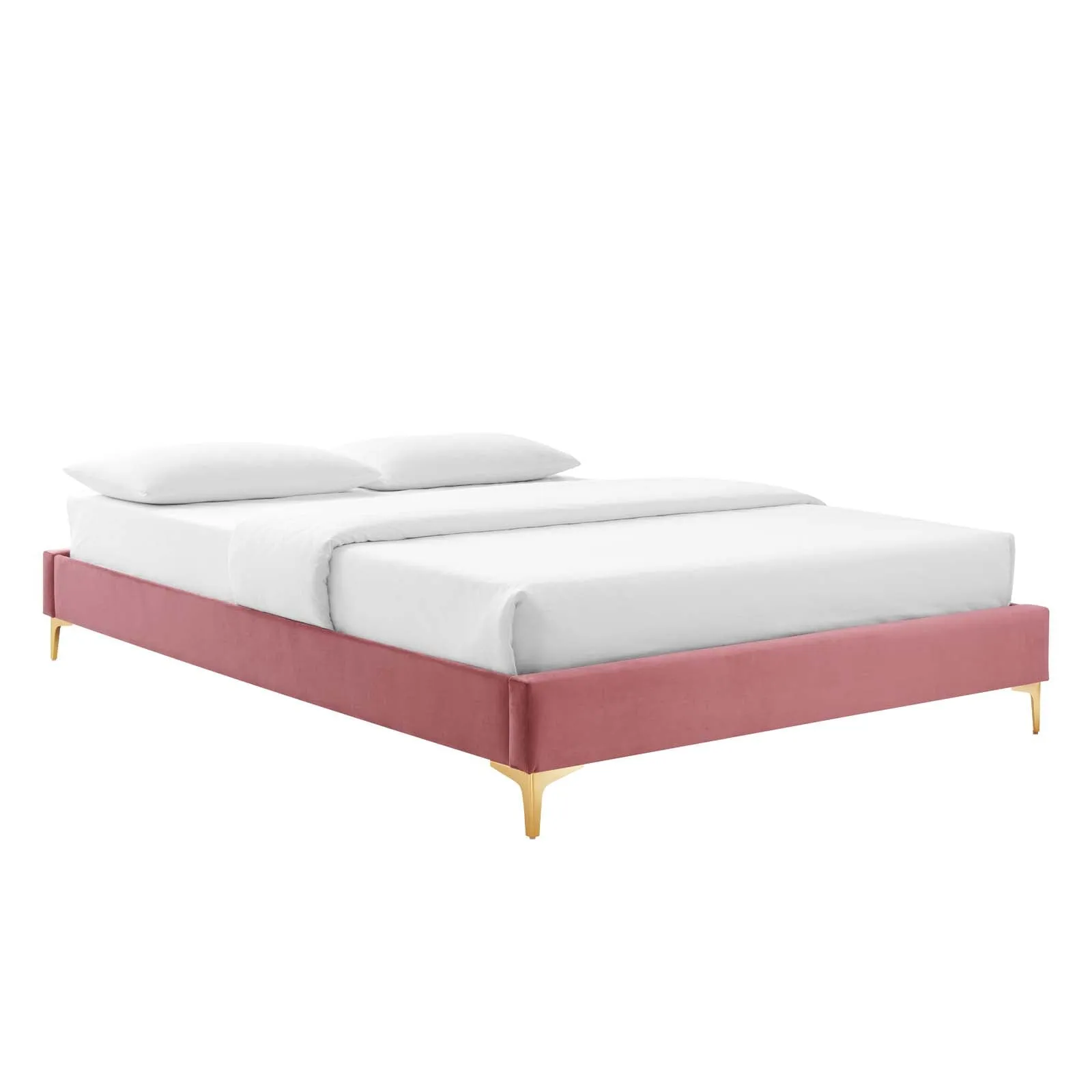 Colette Queen Performance Velvet Platform Bed By Modway - MOD-6583