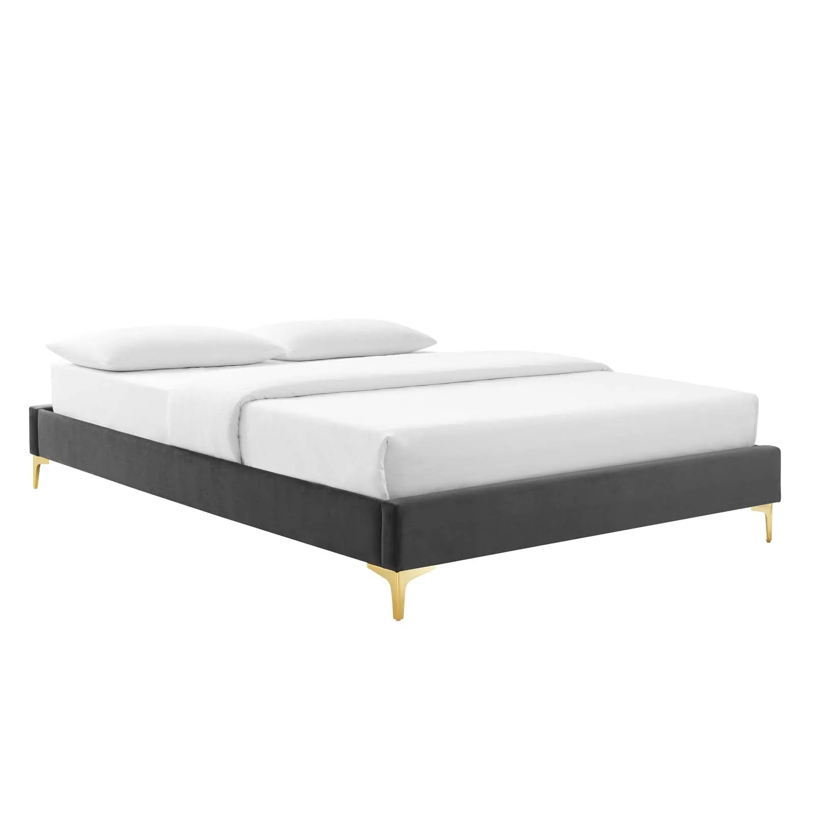 Colette Queen Performance Velvet Platform Bed By Modway - MOD-6583