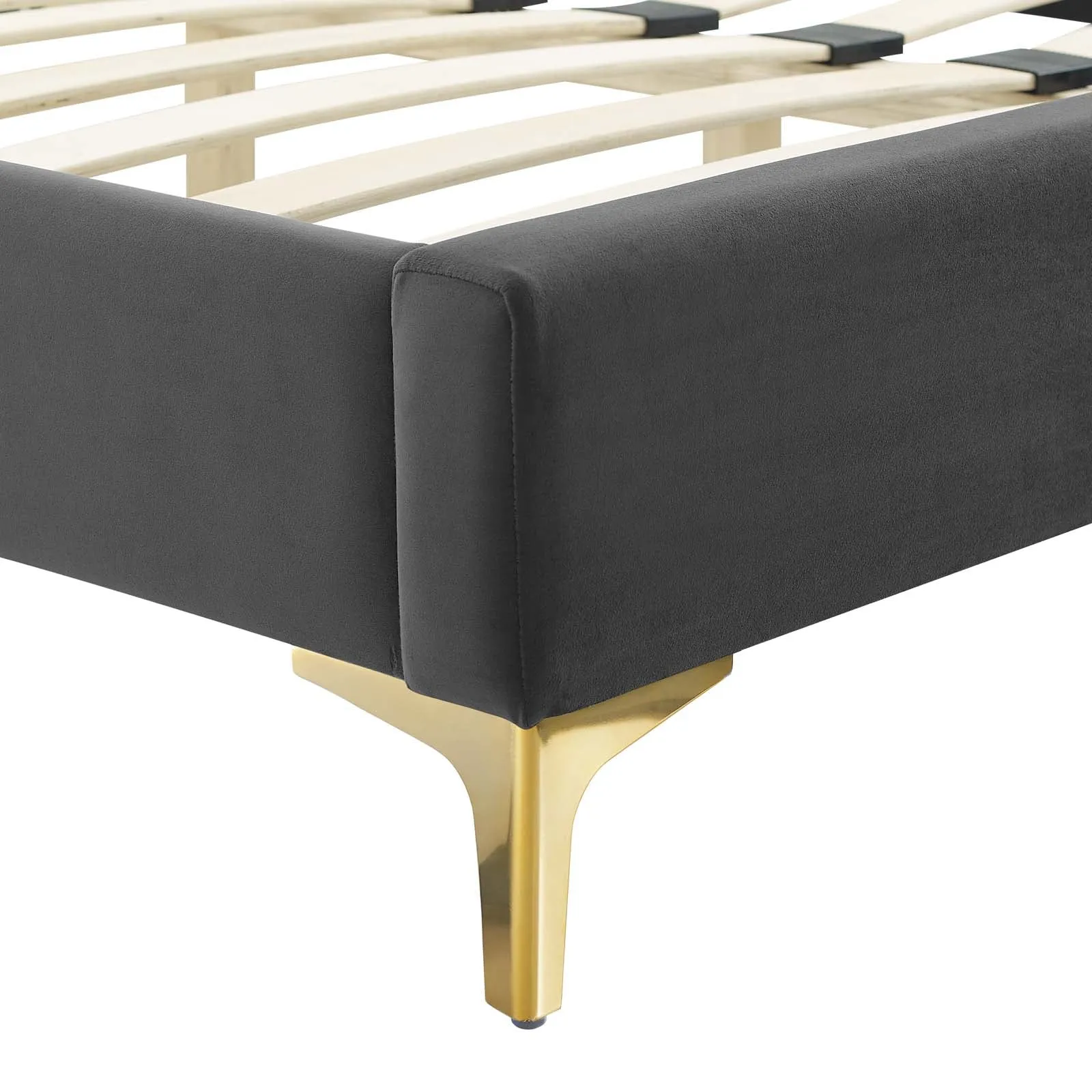 Colette Queen Performance Velvet Platform Bed By Modway - MOD-6583