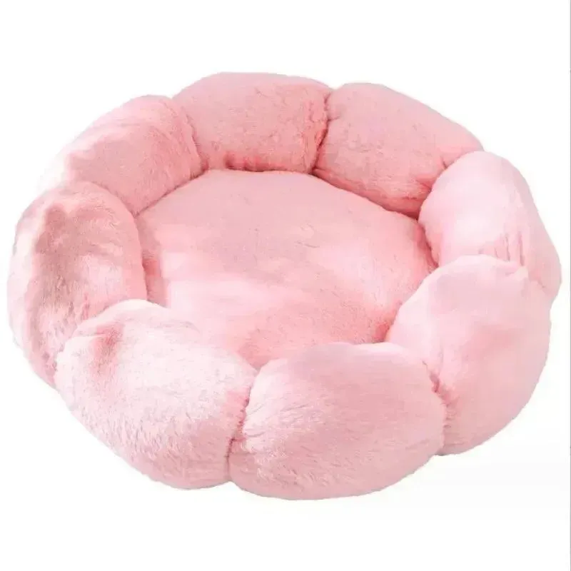 Comfortable Flower-Shaped Pet Bed for Cats and Dogs