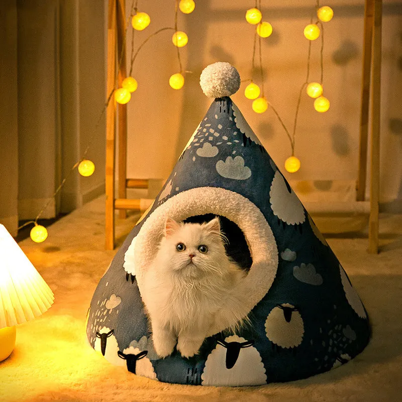 Cozy Cat House Cave Tent Sleeping Bed