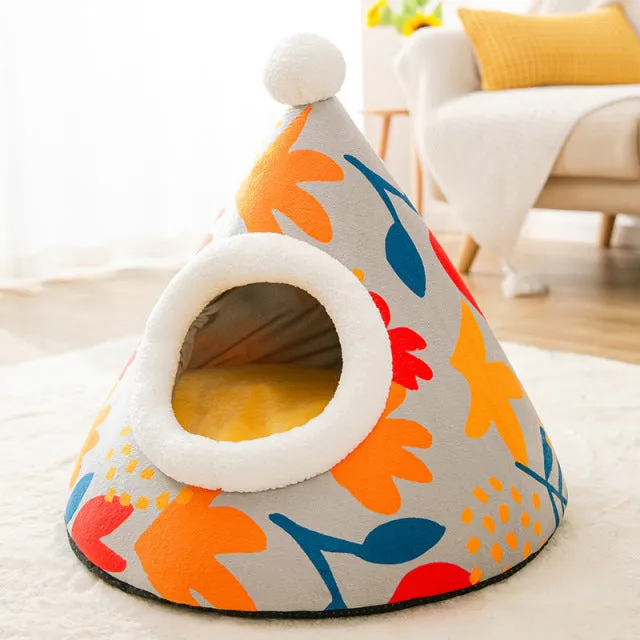 Cozy Cat House Cave Tent Sleeping Bed