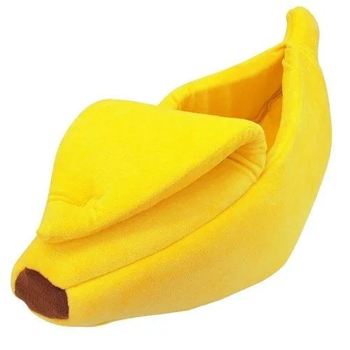 Cozy Cute Banana Cat Bed Cushion