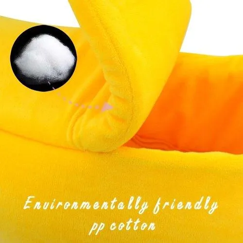 Cozy Cute Banana Cat Bed Cushion