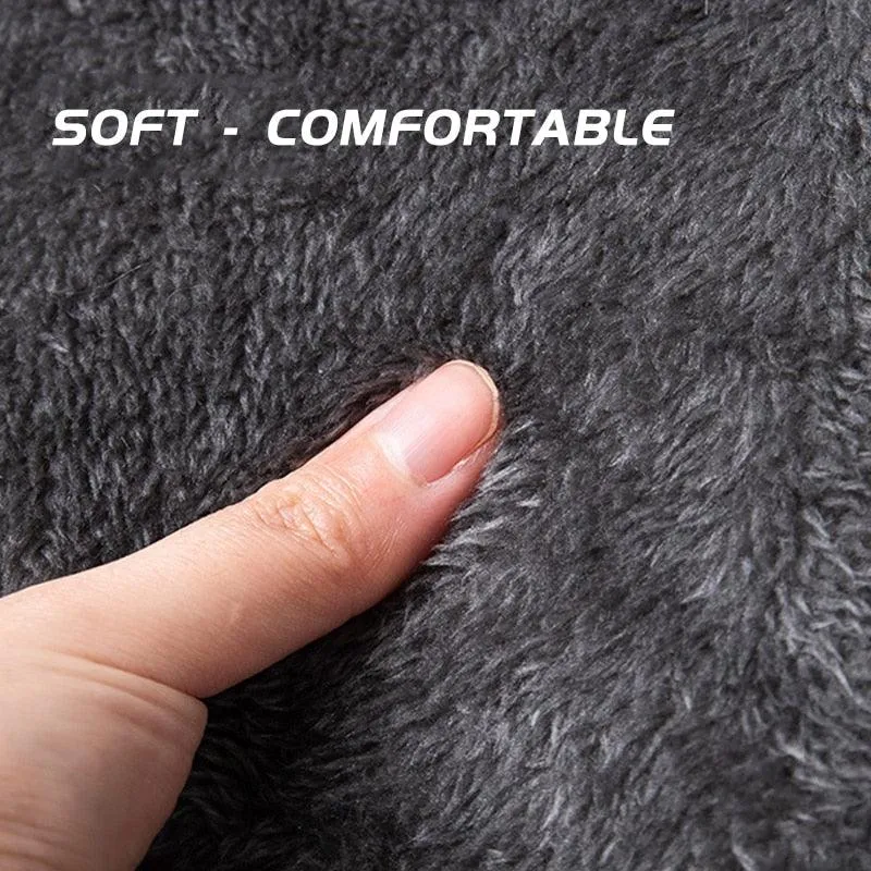 Cozy Plush Gray Cave Bed for Small Dogs and Cats