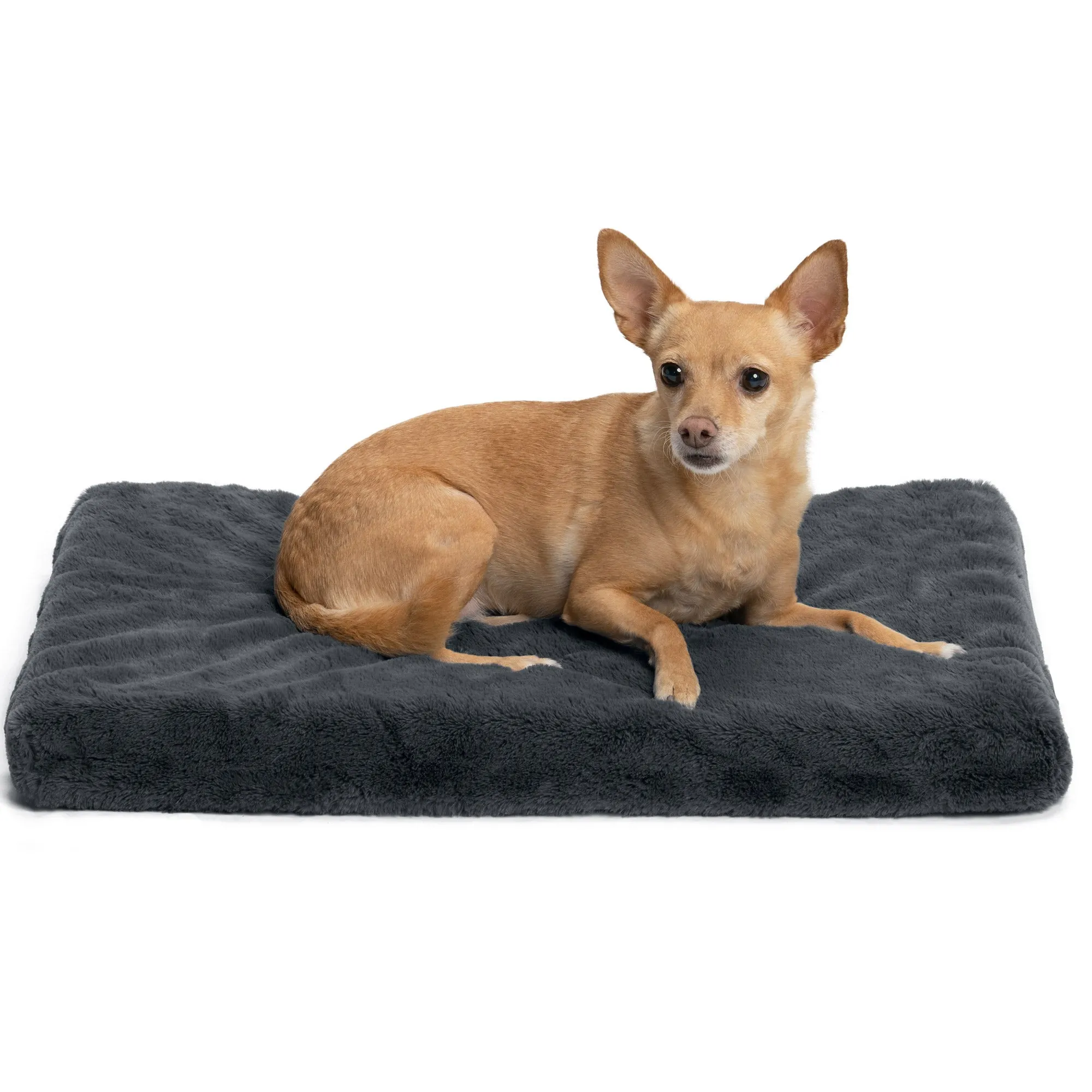 Crate Mat - Plush Faux Fur Orthopedic Pet Bed