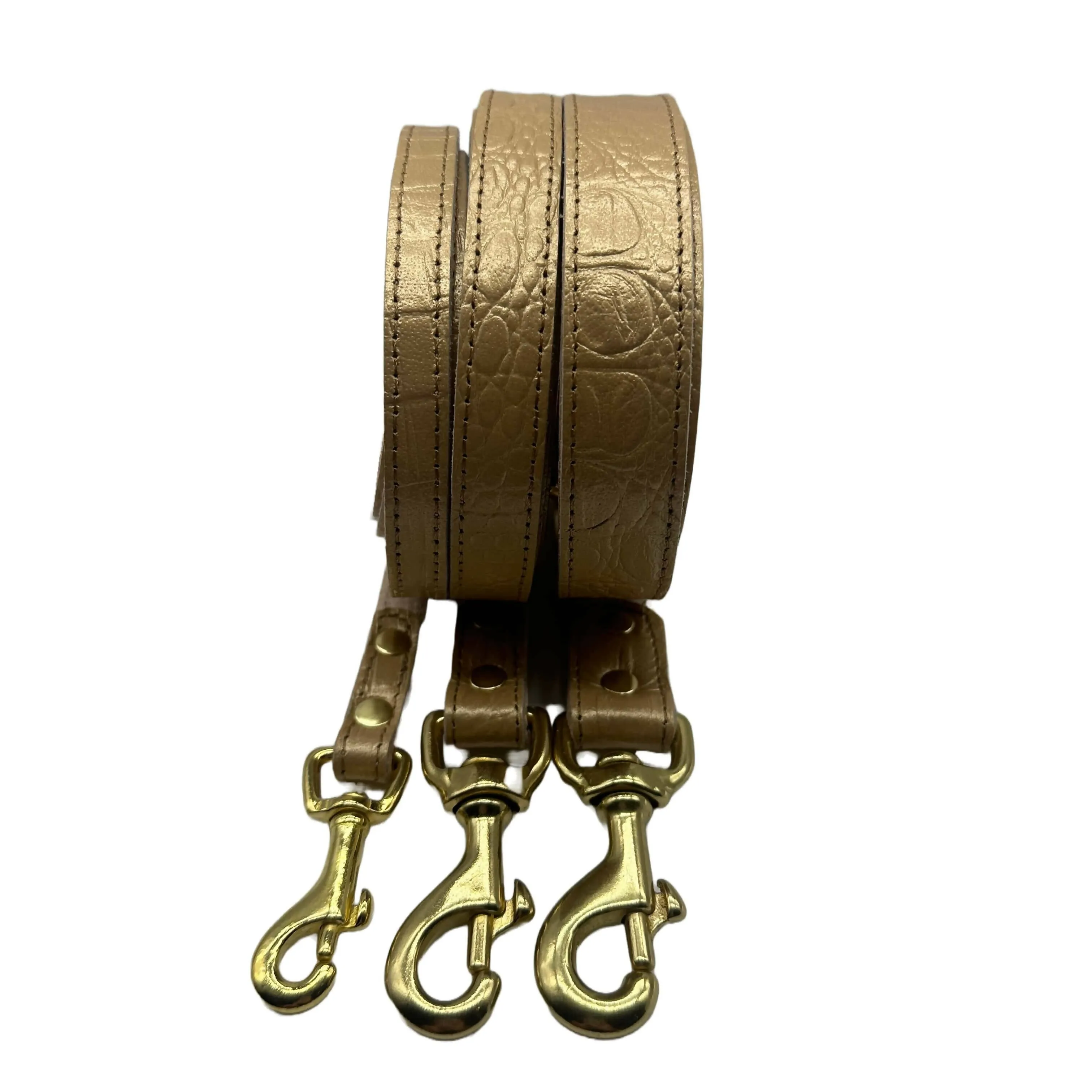 Croc Leather Dog Leashes